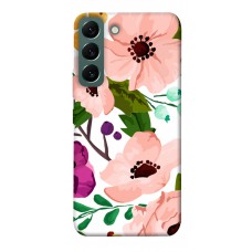 TPU чохол Demsky Акварельные цветы для Samsung Galaxy S22