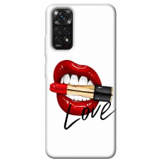 TPU чохол Demsky Красные губы для Xiaomi Redmi Note 11 (Global) / Note 11S