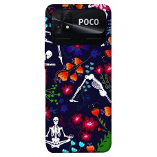 TPU чехол Demsky Yoga skeletons для Xiaomi Poco C40