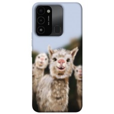 TPU чохол Demsky Funny llamas для TECNO Spark 8C