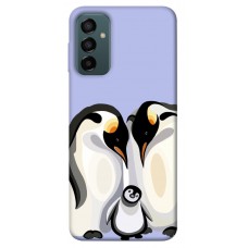 TPU чехол Demsky Penguin family для Samsung Galaxy M13 4G