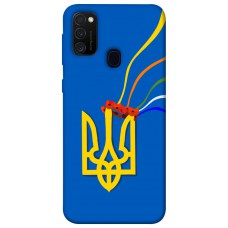 TPU чохол Demsky Квітучий герб для Samsung Galaxy M21