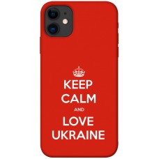 TPU чехол Demsky Keep calm and love Ukraine для Apple iPhone 11 (6.1")