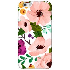 TPU чохол Demsky Акварельные цветы для Apple iPhone 6/6s (4.7")