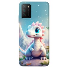 TPU чохол Demsky Білий дракоша для Xiaomi Poco M3