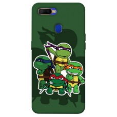 TPU чехол Demsky Green turtles для Oppo A5s / Oppo A12