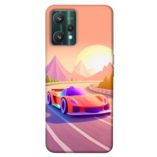 TPU чехол Demsky Машинка на заході сонця для Realme 9 Pro