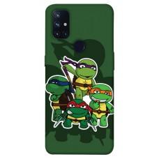 TPU чехол Demsky Green turtles для OnePlus Nord N10 5G