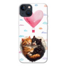 TPU чехол Demsky Animals love 3 для Apple iPhone 13 (6.1")