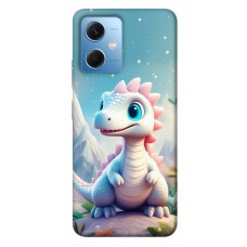 TPU чохол Demsky Білий дракоша для Xiaomi Poco X5 5G