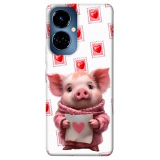 TPU чохол Demsky Animals love 6 для TECNO Camon 19 (CI6n) / 19 Pro (CI8n)