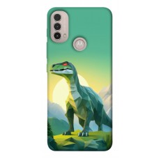 TPU чохол Demsky Динозавр для Motorola Moto E40