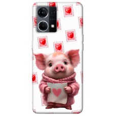 TPU чохол Demsky Animals love 6 для Oppo Reno 7 4G