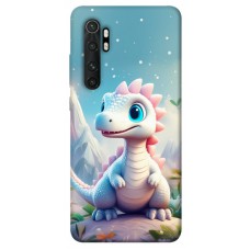 TPU чехол Demsky Білий дракоша для Xiaomi Mi Note 10 Lite