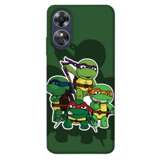 TPU чохол Demsky Green turtles для Oppo A17