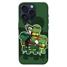 TPU чохол Demsky Green turtles для Apple iPhone 15 Pro (6.1")