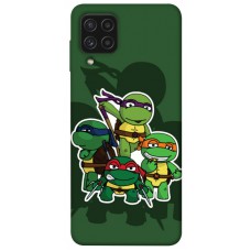 TPU чехол Demsky Green turtles для Samsung Galaxy A22 4G