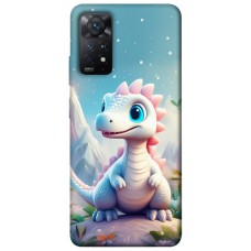 TPU чохол Demsky Білий дракоша для Xiaomi Redmi Note 11 Pro 4G/5G