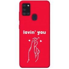 TPU чехол Demsky Loving you для Samsung Galaxy A21s