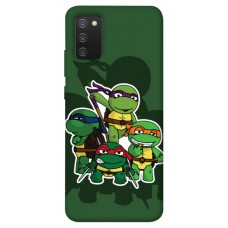 TPU чохол Demsky Green turtles для Samsung Galaxy A02s