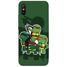 TPU чохол Demsky Green turtles для Xiaomi Redmi 9A