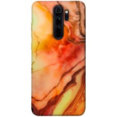 TPU чохол Demsky Червоний корал мармур для Xiaomi Redmi Note 8 Pro