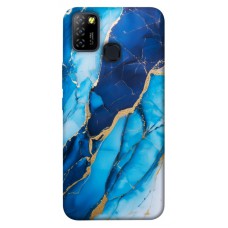 TPU чохол Demsky Blue marble для Infinix Hot 10 Lite