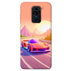 TPU чехол Demsky Машинка на заході сонця для Xiaomi Redmi Note 9 / Redmi 10X