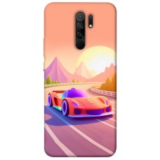 TPU чохол Demsky Машинка на заході сонця для Xiaomi Redmi 9