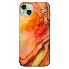 TPU чохол Demsky Червоний корал мармур для Apple iPhone 15 Plus (6.7")