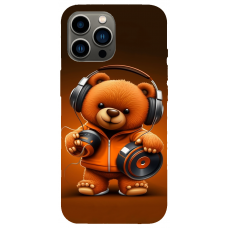 TPU чохол Demsky ведмежа меломан 2 (bear listening music) для Apple iPhone 13 Pro max