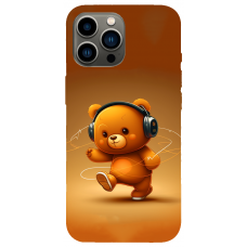 TPU чохол Demsky ведмежа меломан 3 (bear listening music) для Apple iPhone 13 Pro max