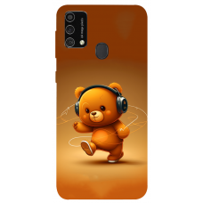 TPU чохол Demsky ведмежа меломан 3 (bear listening music) для Samsung Galaxy M21s