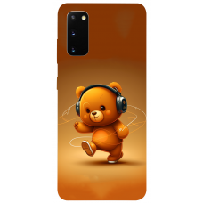 TPU чохол Demsky ведмежа меломан 3 (bear listening music) для Samsung Galaxy S20+