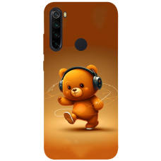 TPU чохол Demsky ведмежа меломан 3 (bear listening music) для Xiaomi Redmi Note 8