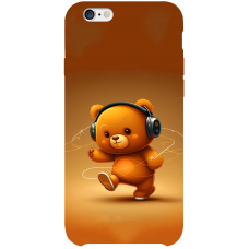 TPU чохол Demsky ведмежа меломан 3 (bear listening music) для Apple iPhone 6/6s