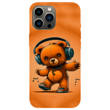 TPU чохол Demsky ведмежа меломан (bear listening music) для Apple iPhone 13 Pro max