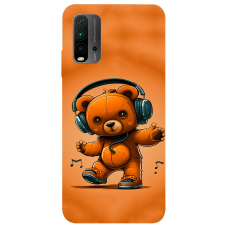 TPU чохол Demsky ведмежа меломан (bear listening music) для Xiaomi Redmi Note 9 4G / Redmi 9 Power / Redmi 9T