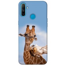 TPU чохол Demsky Милые жирафы для Realme C3