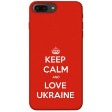 TPU чохол Demsky Keep calm and love Ukraine для Apple iPhone 7 plus / 8 plus (5.5")