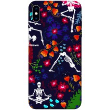 TPU чехол Demsky Yoga skeletons для Apple iPhone X (5.8")