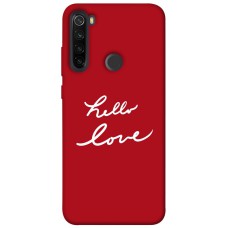 TPU чохол Demsky Hello love для Xiaomi Redmi Note 8T