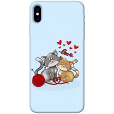 TPU чохол Demsky Два кота Love для Apple iPhone XS (5.8")