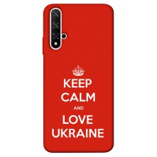 TPU чохол Demsky Keep calm and love Ukraine для Huawei nova 5T