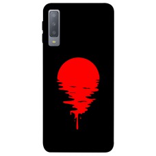 TPU чохол Demsky Red Moon для Samsung A750 Galaxy A7 (2018)