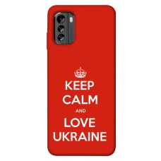 TPU чохол Demsky Keep calm and love Ukraine для Nokia G60