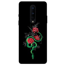 TPU чехол Demsky Snake in flowers для OnePlus 8