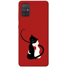 TPU чохол Demsky Влюбленные коты для Samsung Galaxy A71