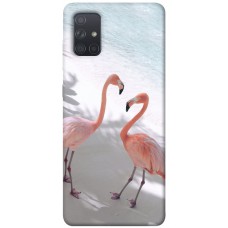 TPU чохол Demsky Flamingos для Samsung Galaxy A71