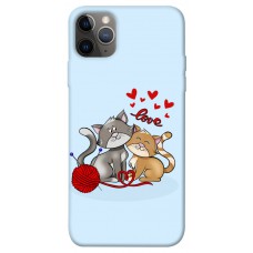 TPU чохол Demsky Два кота Love для Apple iPhone 12 Pro Max (6.7")